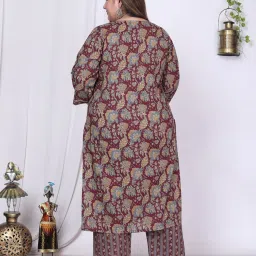 Swasti Purple Printed Kurta With Pant & Dupatta image 2