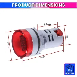 amiciSense 3-Digit Digital Voltmeter 60 V-500 V LED Display Red image 5