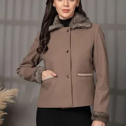 Juelle Women Spread Collar Single-Breasted Coats-image-40