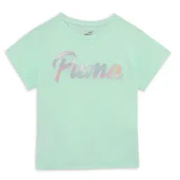 Puma Kids SUMMER DAZE Mint Green Printed Tee-picture-29