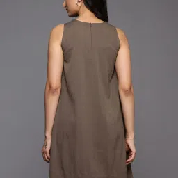 Varanga Brown A-Line Dress image 2