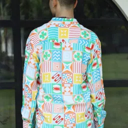 Campus Sutra Multicolored Regular Fit Printed Shirt image 2