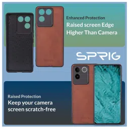 Sprig Back Cover for IQOO Z7 Pro (Brown) image 2