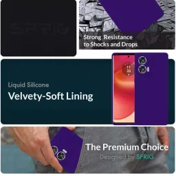 Sprig Back Cover for MOTOROLA EDGE 50 FUSION (Purple) image 2