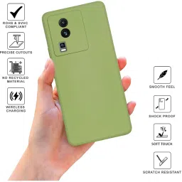Sprig TPU Matte Back Cover for IQOO Neo 7 5G (Green) image 2