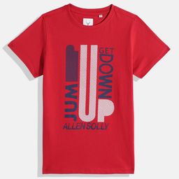 Allen Solly Junior Boys Typography Printed Pure Cotton T-shirt-picture-27