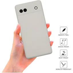 Sprig Liquid Silicone Back Cover for GOOGLE PIXEL 6A (White) image 2