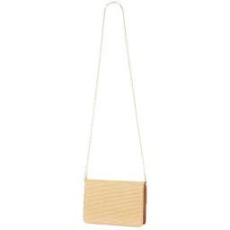 Forever New Tan Textured Medium Sling Handbag image 2