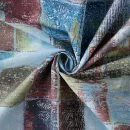 Bombay Dyeing Checks Blue 104 Tc Cotton Queen Bedsheet with 2 Pillow Covers image 4