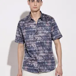 SHOWOFFFF Multicolor Cotton Regular Fit Printed Shirt image 5