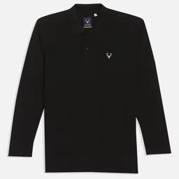Allen Solly Junior Boys Solid Polo Collar Cotton T-shirt-picture-51