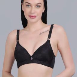 mod & shy Black Self Pattern T-Shirt Bra-picture-10