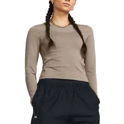 UNDER ARMOUR Brown Slim Fit Sports T-Shirt-image-24