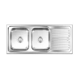 Nirali BG Kitchen Sink Popular Series Mini 1170x510 mm (46x20 inch) Satin Finish Stainless Steel, Graceful Elegance-picture-44