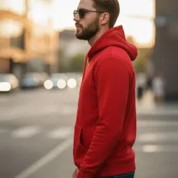 Mack Jonney Maroon Regular Fit Hoodie image 3