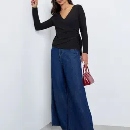 Styli Black Polyester Regular Fit Top-picture-24