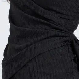 Styli Black Polyester Regular Fit Top image 3