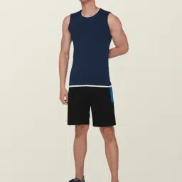 XYXX Navy High Moisture Absorbing Gym Vest image 5