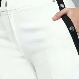 Allen Solly White Mid Rise Trousers image 5