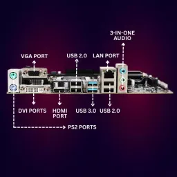 Consistent Motherboard ‎PCI-Express x16 Graphics Card Interface LGA 1200 CPU Socket with Sound Card, CMB-H510 image 4