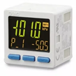 SMC NPN Open Collector 2 Outputs Pressure Switch, R 1/8 -101kPa to 0 bar, ZSE20BF-L-01-W-picture-33