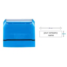 Trodat True Copy Flashy Pre-Inking Rubber Stamp 45x12 mm Red Ink image 2