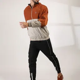 HRX by Hrithik Roshan Men Hooded Colourblocked Windcheater Sporty Jacket image 4
