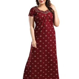 TRUNDZ Printed Maxi Nightdress image 5