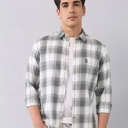U.S. Polo Assn. Denim Co. Men Classic Opaque Checked Casual Shirt-picture-46