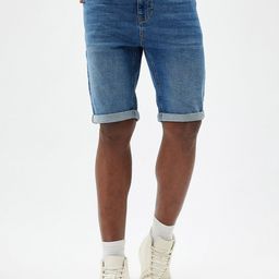 Koton Men Denim Mid-Rise Regular Fit Shorts-picture-33