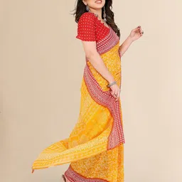Moda Rapido Ethnic Motif Printed Saree With Blouse Piece image 4