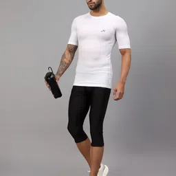 VECTOR X Men Solid Round Neck Slim Fit T-Shirt image 5