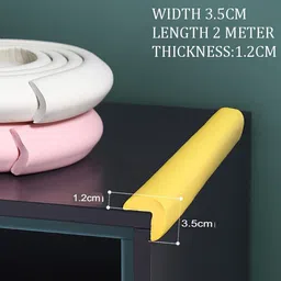 syga Baby Safety 4 Corner Guard & 1 Edge Guard with Strong Tape for Baby Safety and Child Proofing (Brown) image 3