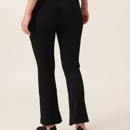 Clovia Black Polyester Solid Trackpants image 2