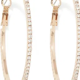 Forever New Faith Fine Glass Stone Hoop Earrings for Women image 2