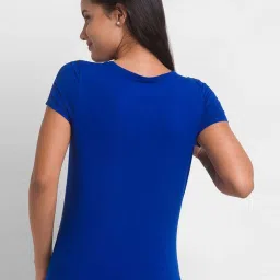 Spykar Blue Regular Fit Printed T-Shirt image 2