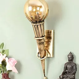 Raptors Gold-Toned Metal Contemporary Abstract Shaped Shaped Wall Lamp-picture-54