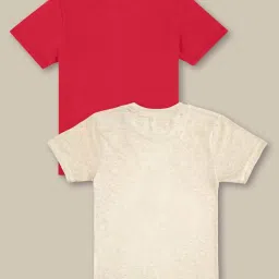 Kidsville Cream & Red Printed T-Shirt image 2