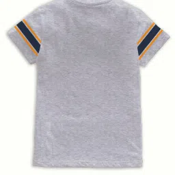 Codez Kids Grey Melange & Coral Graphic Print T-Shirt (Pack Of 2) image 2