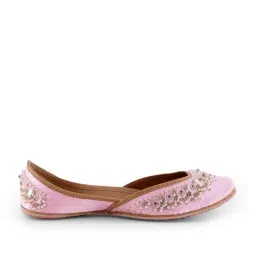 Glam Story Women's Ziba Pink Ethnic Juttis image 2