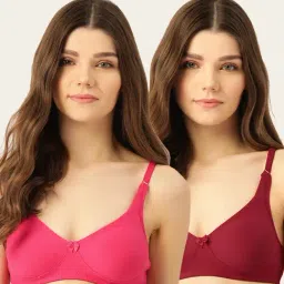 Lady Lyka Multicolor Non Wired Non Padded T-Shirt Bra (Pack Of 2)-picture-11