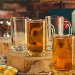 Goodhomes Transparent Glass Beer Mugs (410 ml) - Set of 6-picture-29