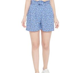 Hypernation Blue Printed Shorts-picture-6