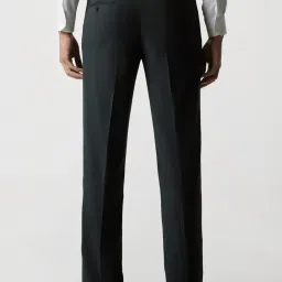 Van Heusen Navy Regular Fit Trousers image 2