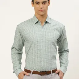 Sojanya Sea Green Cotton Regular Fit Printed Shirt-picture-26