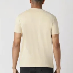 Van Heusen Beige Regular Fit Printed T-Shirt image 2