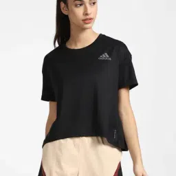 Adidas Black Regular Fit T-Shirt-image-50