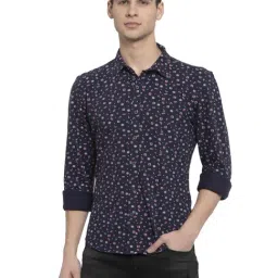 Pepe Jeans Navy Regular Fit Printed Shirt-image-22