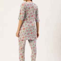 Clt.S Blue Cotton Regular Fit Printed Pyjamas Set image 2