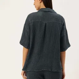 Clt.S Blue Cotton Regular Fit Shorts Set image 2